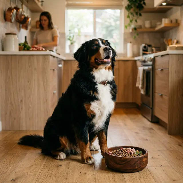 大型犬が食器やおもちゃを守って唸る時どうする？本気噛みを防ぐ資源防衛の対処とNG対応のサムネイル